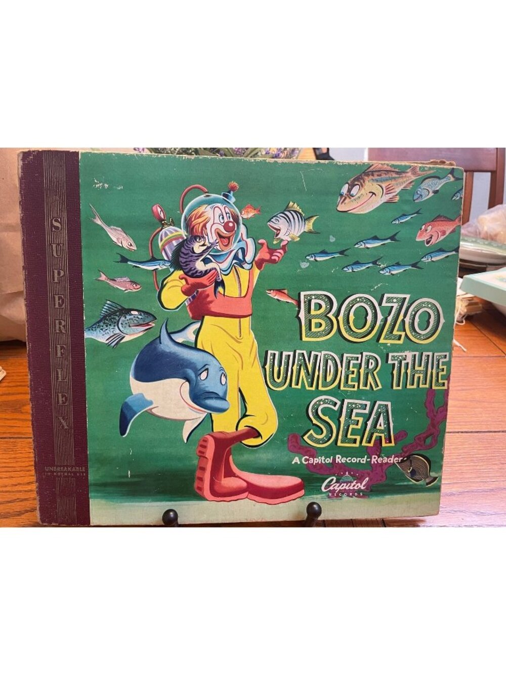 Lot of 3 Vintage 1940s Bozo Peter Rabbit Record Reader Albums Capitol Cricket